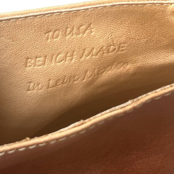 Bed Stu Onset Cognac Brown Leather Block Heel Booties Size 10 - Picture 5 of 13